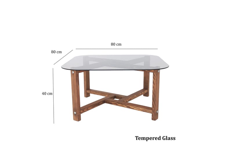 Ostwerwal Sofabord 80 cm Rundt - Natur - Møbler - Bord - Sofabord