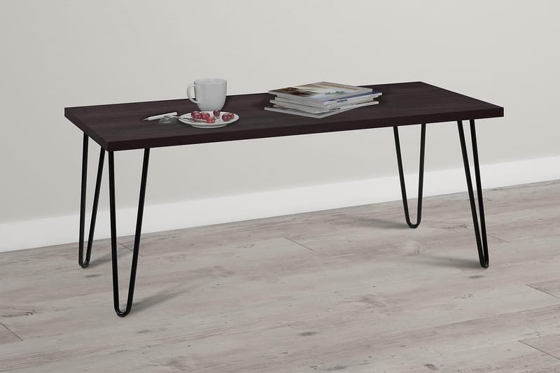 Owen Sofabord 107 cm Espresso/Svart - Dorel Home - Møbler - Bord - Sofabord