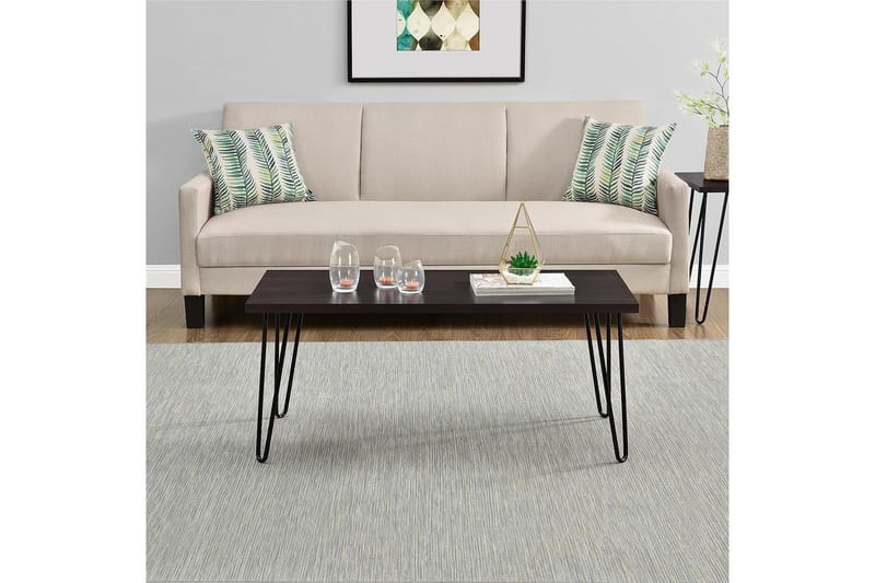 Owen Sofabord 107 cm Espresso/Svart - Dorel Home - Møbler - Bord - Sofabord