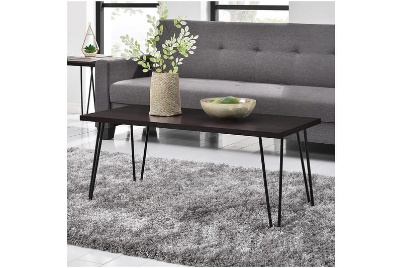 Owen Sofabord 107 cm Espresso/Svart - Dorel Home - Møbler - Bord - Sofabord
