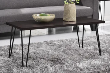 Owen Sofabord 107 cm Espresso/Svart - Dorel Home - Møbler - Bord - Sofabord