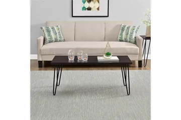 Owen Sofabord 107 cm Espresso/Svart - Dorel Home - Møbler - Bord - Sofabord