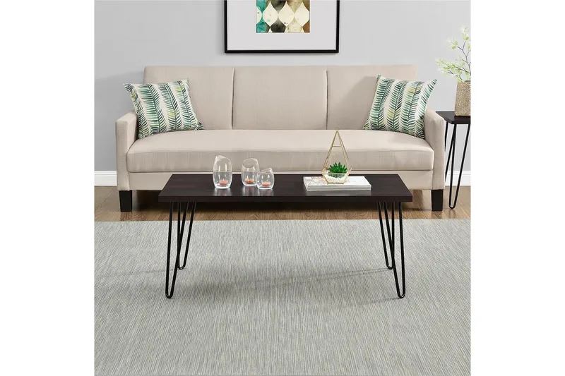 Owen Sofabord 107 cm Espresso/Svart - Dorel Home - Møbler - Bord - Sofabord