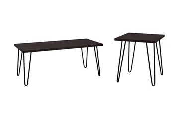 Owen Sofabord 107 cm Espresso/Svart - Dorel Home - Møbler - Bord - Sofabord
