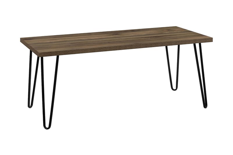 Owen Sofabord 107 cm Valnøttsbrun/Svart - Dorel Home - Møbler - Bord - Sofabord