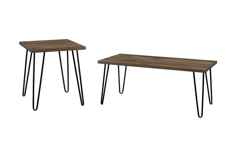 Owen Sofabord 107 cm Valnøttsbrun/Svart - Dorel Home - Møbler - Bord - Sofabord