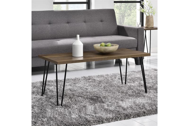 Owen Sofabord 107 cm Valnøttsbrun/Svart - Dorel Home - Sofabord