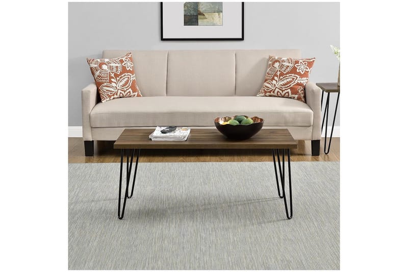 Owen Sofabord 107 cm Valnøttsbrun/Svart - Dorel Home - Møbler - Bord - Sofabord