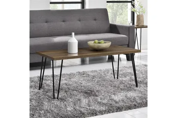 Owen Sofabord 107 cm Valnøttsbrun/Svart - Dorel Home - Møbler - Bord - Sofabord
