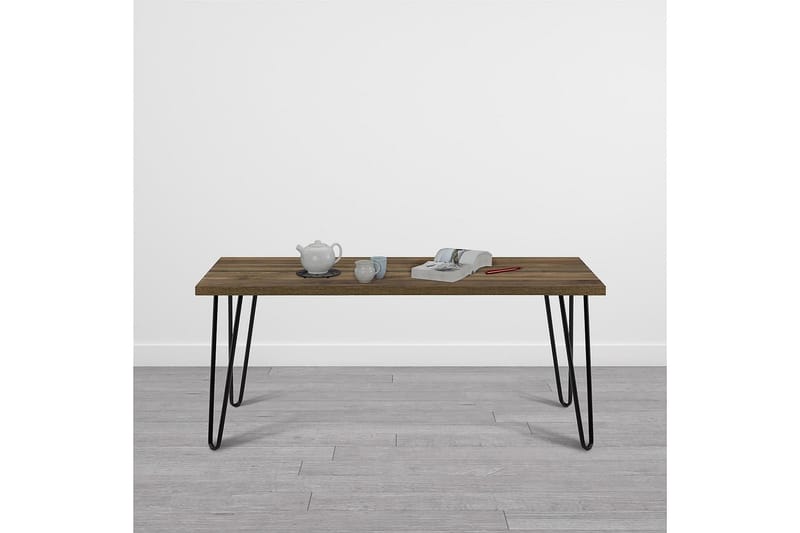 Owen Sofabord 107 cm Valnøttsbrun/Svart - Dorel Home - Møbler - Bord - Sofabord