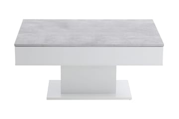Pacak Sofabord 100 cm - Betonggrå/Hvit - Møbler - Bord - Sofabord