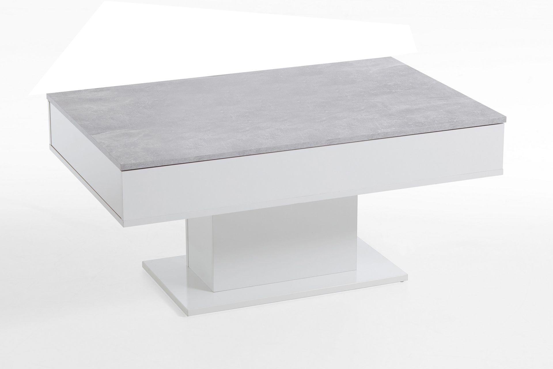 Pacak Sofabord 100 cm - Betonggrå/Hvit - Møbler - Bord - Sofabord