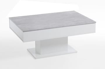 Pacak Sofabord 100 cm - Betonggrå/Hvit - Møbler - Bord - Sofabord