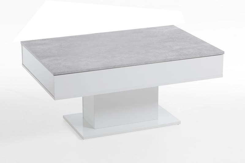 Pacak Sofabord 100 cm - Betonggrå/Hvit - Møbler - Bord - Sofabord