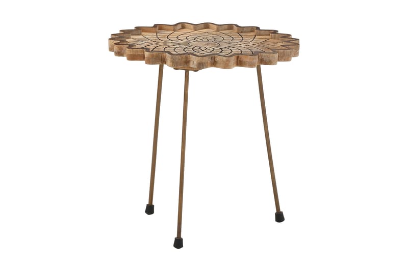 Palalda Sofabord 40 cm Rundt - MangoTre/Natur - Møbler - Bord - Sofabord