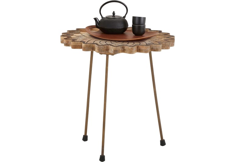 Palalda Sofabord 40 cm Rundt - MangoTre/Natur - Møbler - Bord - Sofabord