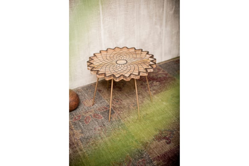 Palalda Sofabord 40 cm Rundt - MangoTre/Natur - Møbler - Bord - Sofabord