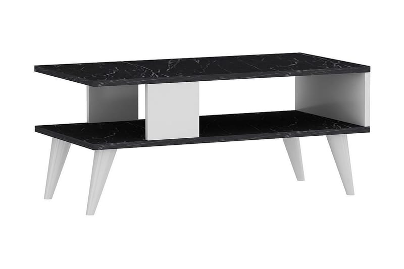 Palgrave Sofabord 90x40x90 cm - Svart/Hvit - Møbler - Bord - Sofabord