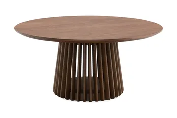 Peyra Rundt Sofabord 86 cm - Valnøtt - Møbler - Bord - Sofabord