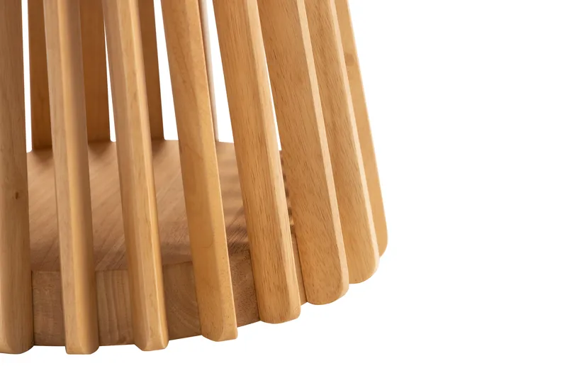 Peyra Sofabord 60 cm Rundt Eik - Natur - Møbler - Bord - Sofabord