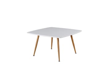 Plaza Sofabord 80x80 cm - Vit - Møbler - Bord - Sofabord