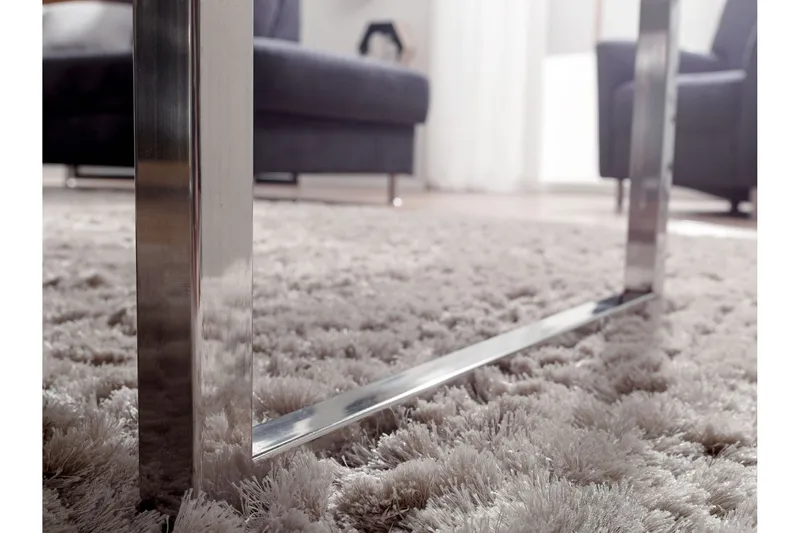 Plessey Sofabord 120 cm - Massivt Tre/Krom - Møbler - Bord - Sofabord