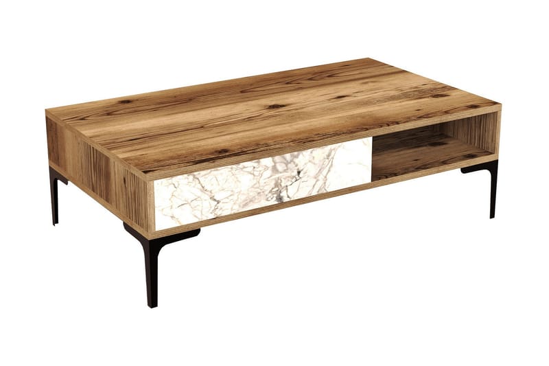 Poko Sofabord 105x32,6x105 cm - Brun - Møbler - Bord - Sofabord