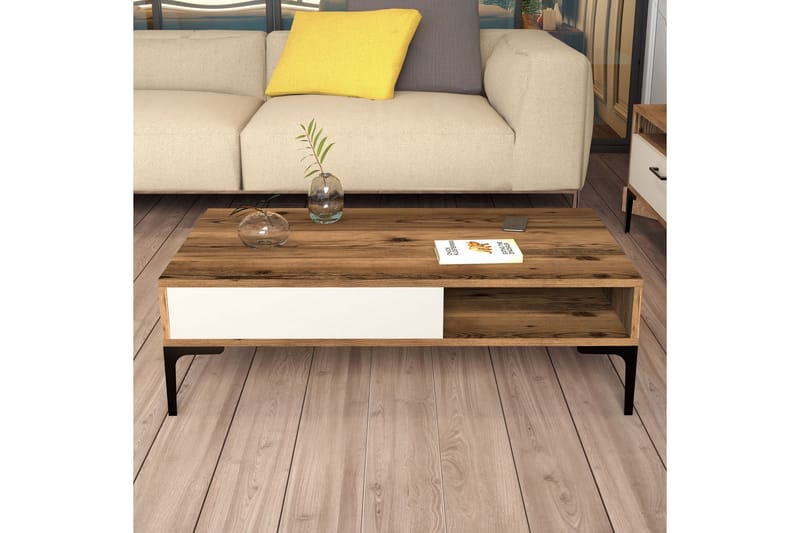 Poko Sofabord 105x32,6x105 cm - Brun - Møbler - Bord - Sofabord
