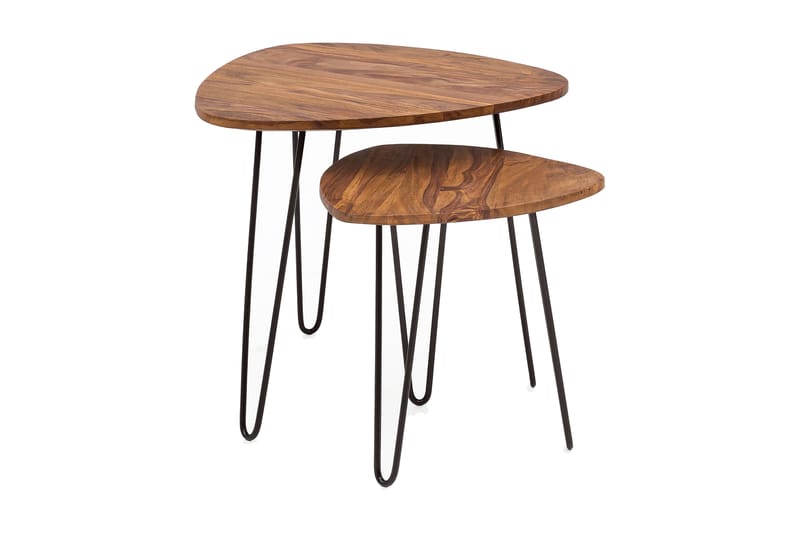Portuondo Settbord 2-pk 60 cm - Brun - Møbler - Bord - Sofabord