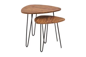 Portuondo Settbord 2-pk 60 cm - Brun - Møbler - Bord - Sofabord