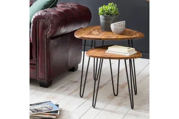 Portuondo Settbord 2-pk 60 cm - Brun - Møbler - Bord - Sofabord