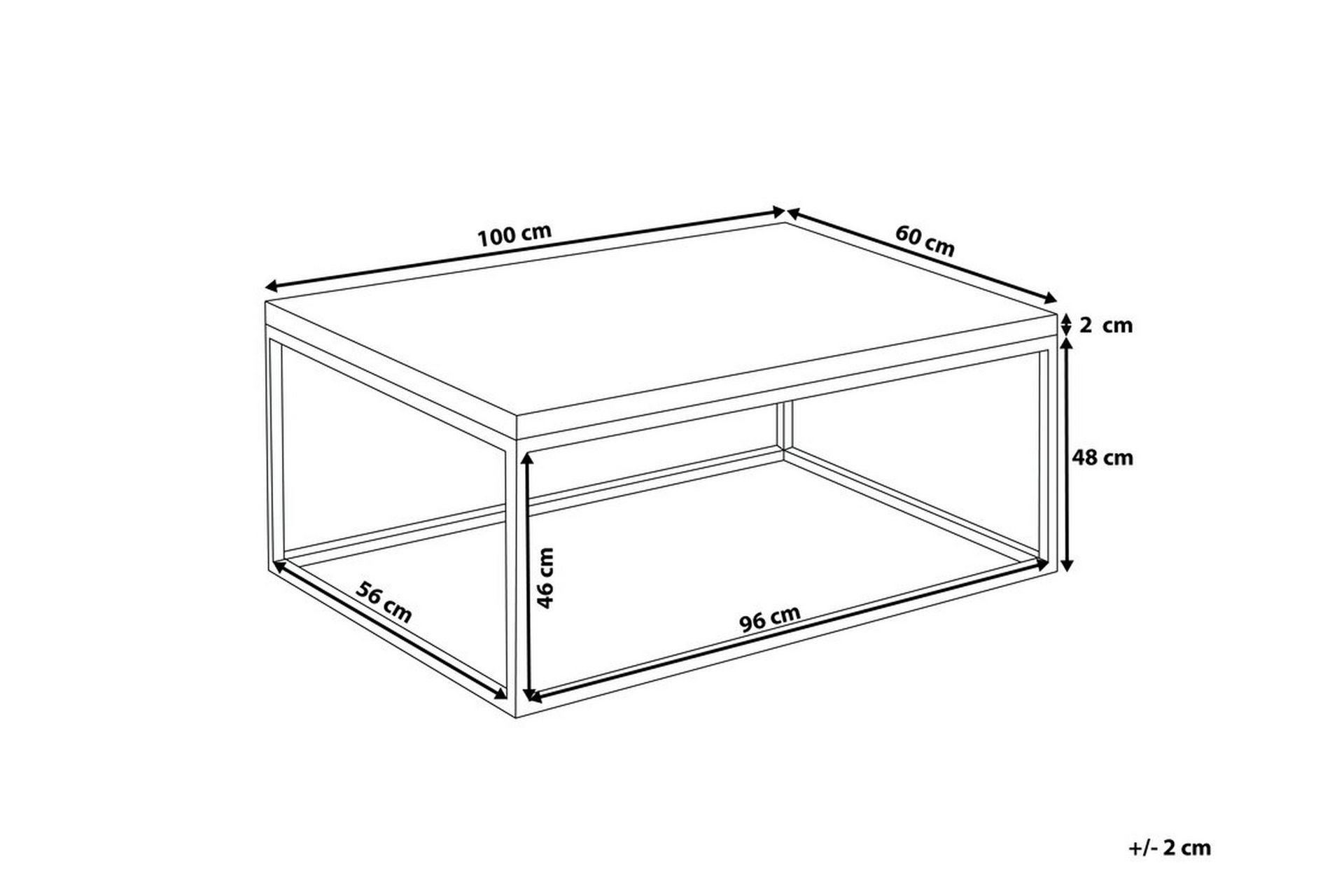Provo Ii Sofabord 100 cm - Tre / Natur - Møbler - Bord - Sofabord