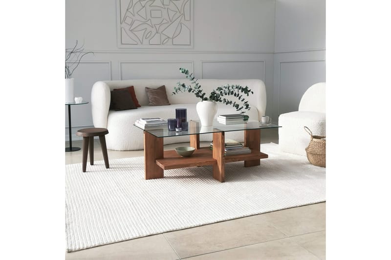 Puijas Sofabord 105x40x105 cm - Brun - Møbler - Bord - Sofabord