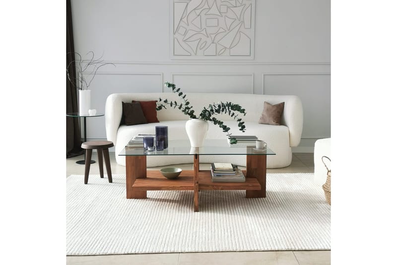 Puijas Sofabord 105x40x105 cm - Brun - Møbler - Bord - Sofabord