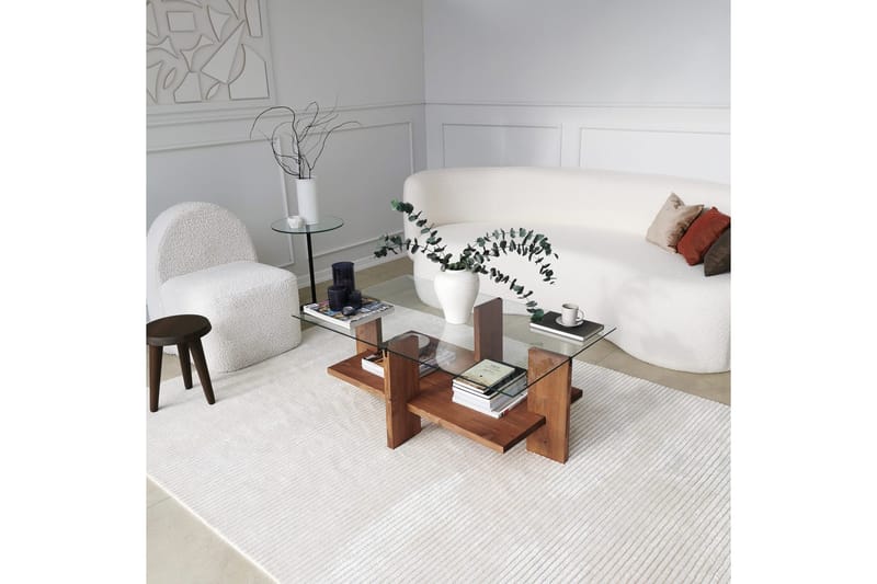 Puijas Sofabord 105x40x105 cm - Brun - Møbler - Bord - Sofabord