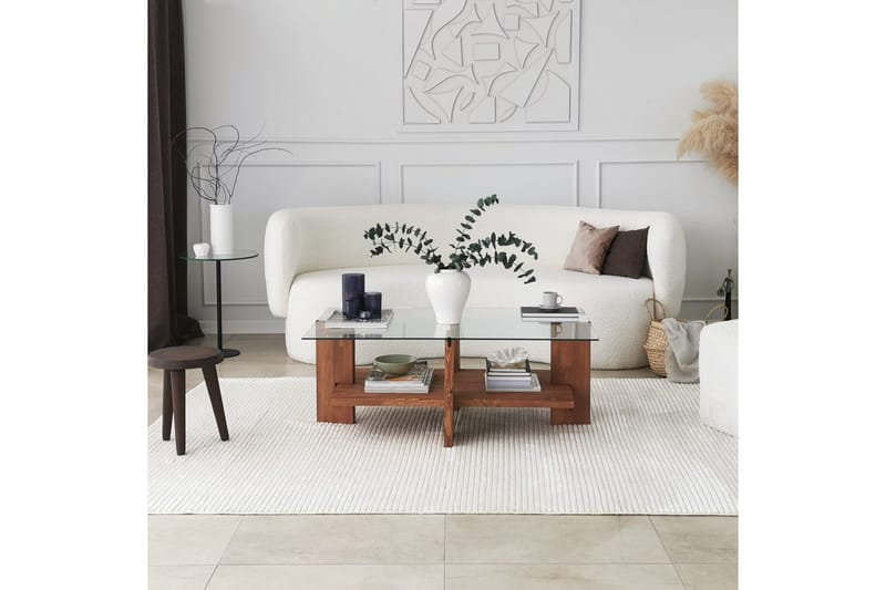 Puijas Sofabord 105x40x105 cm - Brun - Møbler - Bord - Sofabord