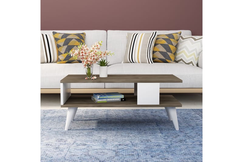 Puijas Sofabord 90x40x90 cm - Brun - Møbler - Bord - Sofabord