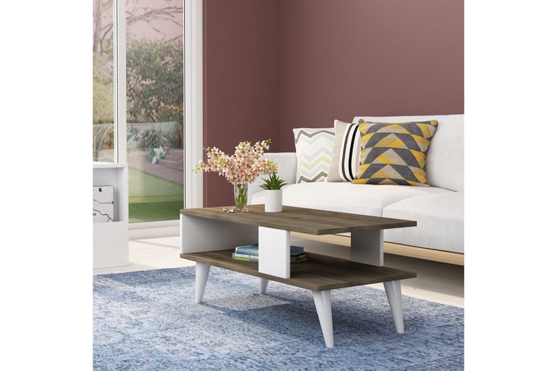 Puijas Sofabord 90x40x90 cm - Brun - Møbler - Bord - Sofabord