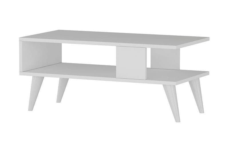 Puijas Sofabord 90x40x90 cm - Hvit - Møbler - Bord - Sofabord