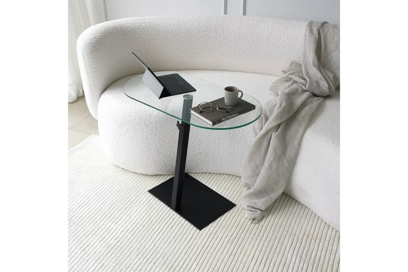 Puntoz Sofabord 70x35x70 cm Oval - Svart - Møbler - Bord - Sofabord