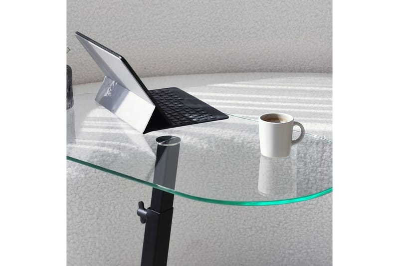 Puntoz Sofabord 70x35x70 cm Oval - Svart - Møbler - Bord - Sofabord