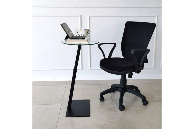 Puntoz Sofabord 70x35x70 cm Oval - Svart - Møbler - Bord - Sofabord