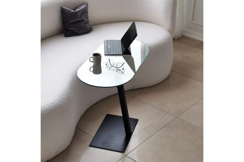 Puntoz Sofabord 70x35x70 cm Oval - Svart - Møbler - Bord - Sofabord