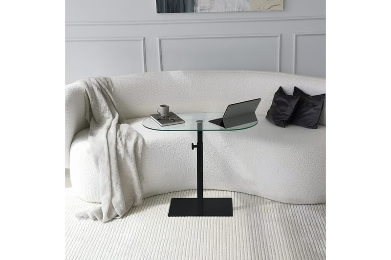 Puntoz Sofabord 70x35x70 cm Oval - Svart - Møbler - Bord - Sofabord