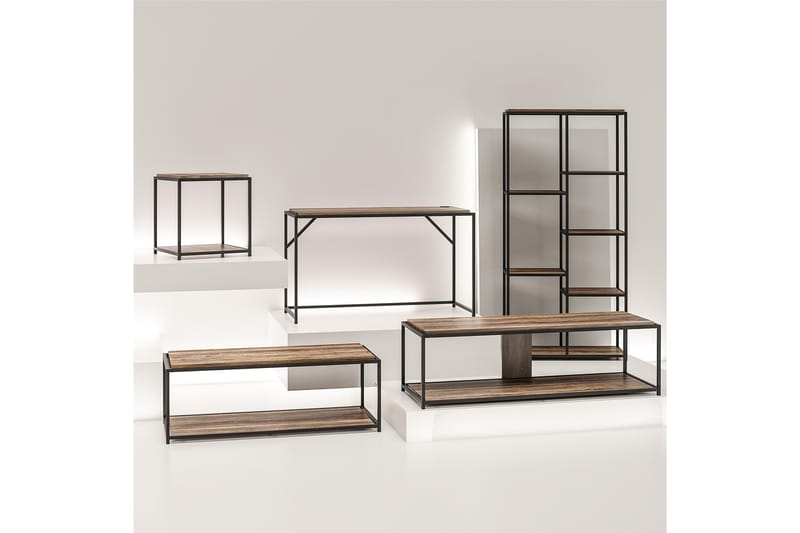 Quincy Sofabord 125x52 cm Mørkebrun - Dorel Home - Møbler - Bord - Sofabord