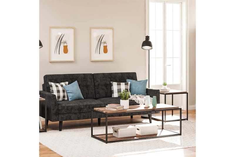 Quincy Sofabord 125x52 cm Mørkebrun - Dorel Home - Møbler - Bord - Sofabord