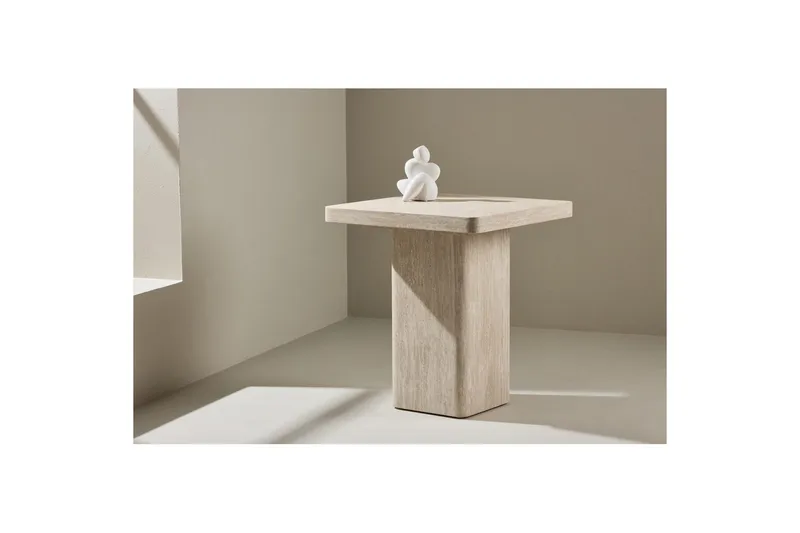 Sofabord Qvart - Beige, 50x50x56 - Møbler - Bord - Sofabord