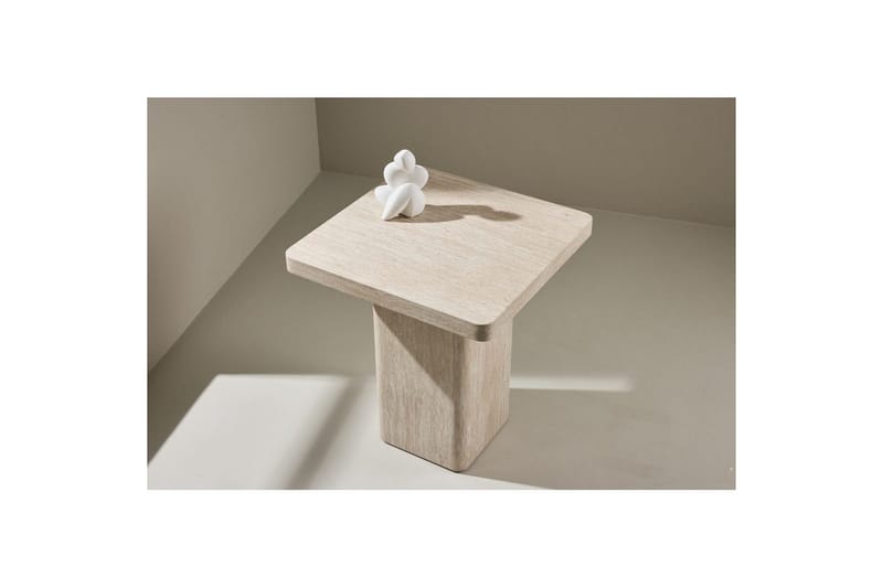 Sofabord Qvart - Beige, 50x50x56 - Møbler - Bord - Sofabord