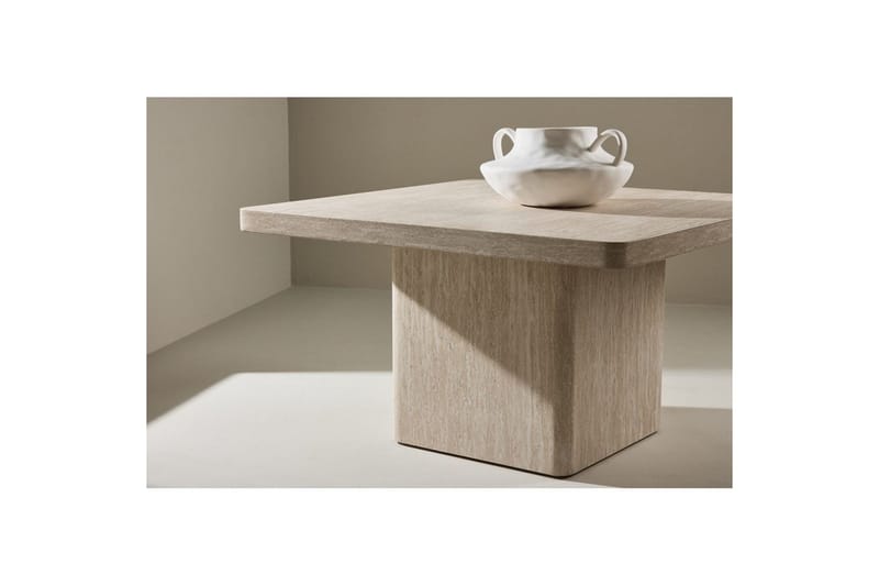 Sofabord Qvart - Beige, 80x80x46 - Møbler - Bord - Sofabord
