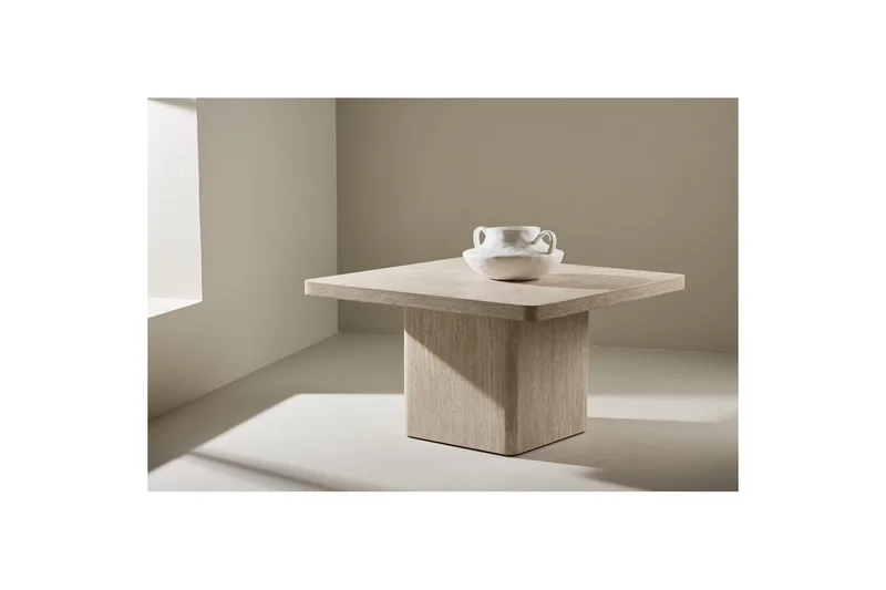 Sofabord Qvart - Beige, 80x80x46 - Møbler - Bord - Sofabord